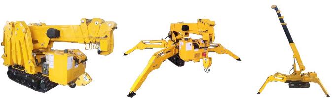 1ton 3 ton 5ton 3t electric diesel mini telescopic rubber crawler winch crane