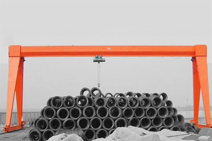 10 Ton Single Girder Steel Rail A Frame Crane